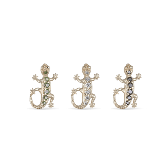 Diamond-Set Lizard • Internally Threaded