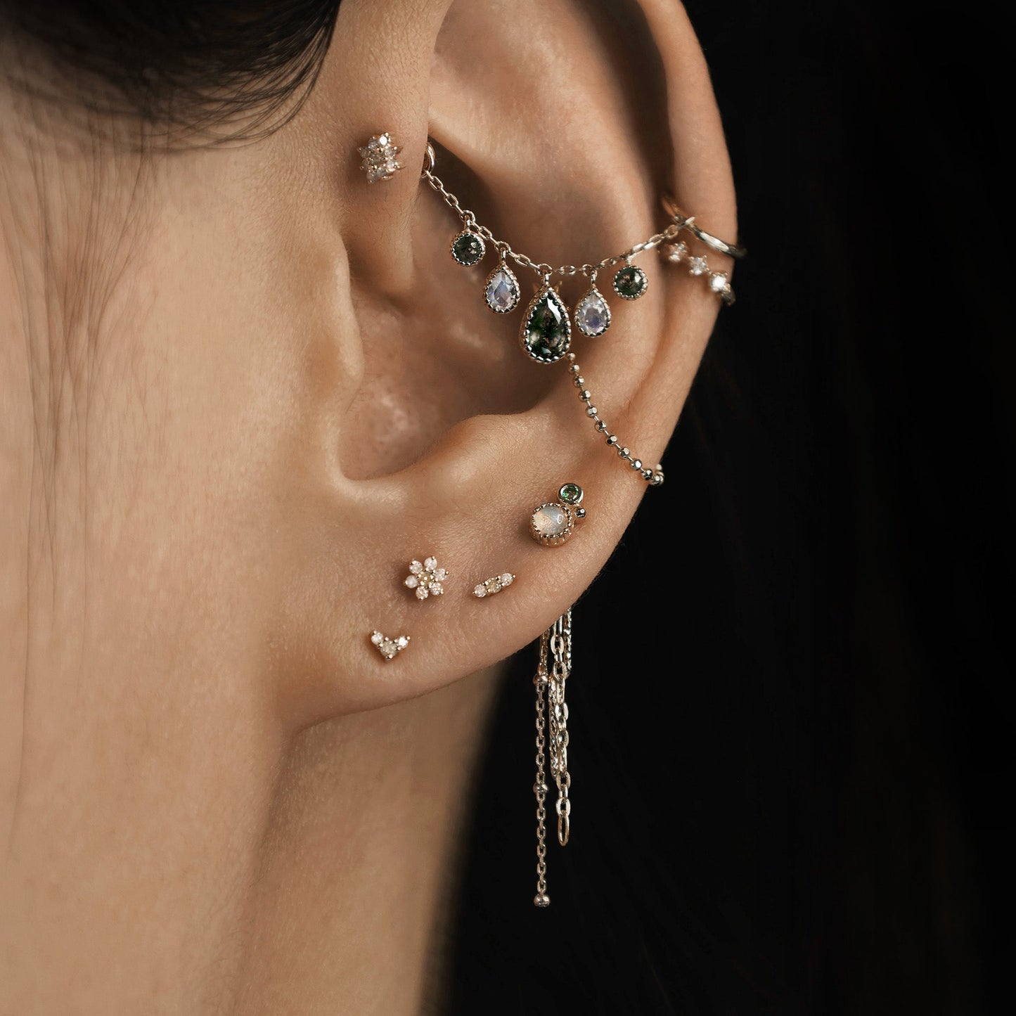 Miette • Micro Gemstone & Icy Diamond