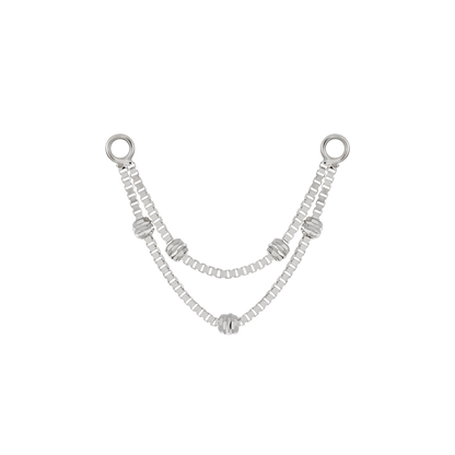 Ball-Beaded Double Box Chain Attachment