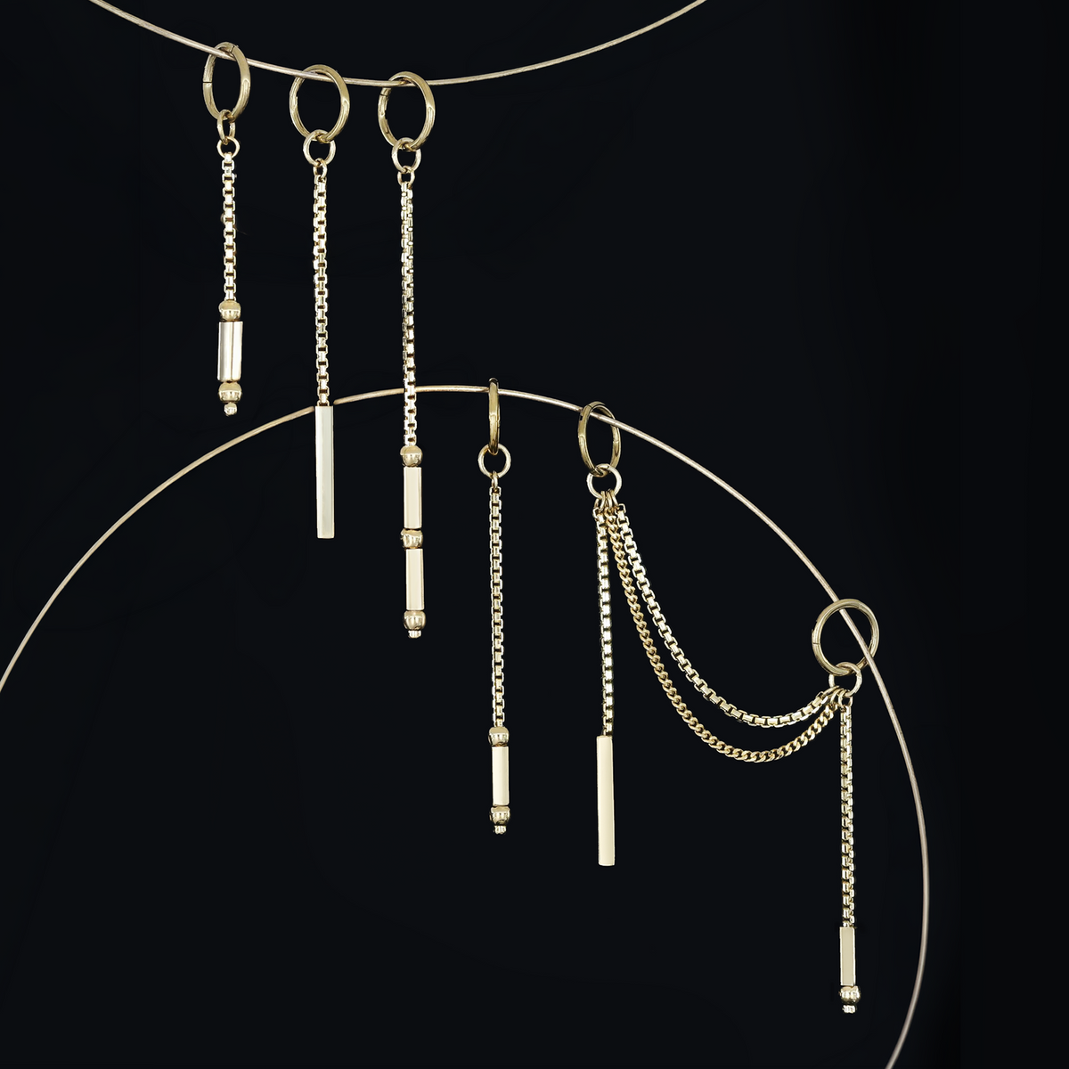 Sequence • 14K Gold Brillcut Chain Charm