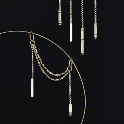 Parallel • 14K Gold Double Chain Attachement