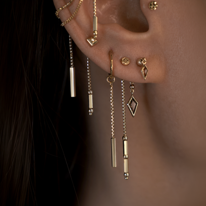 Dash • 14K Gold Brillcut Chain Charm