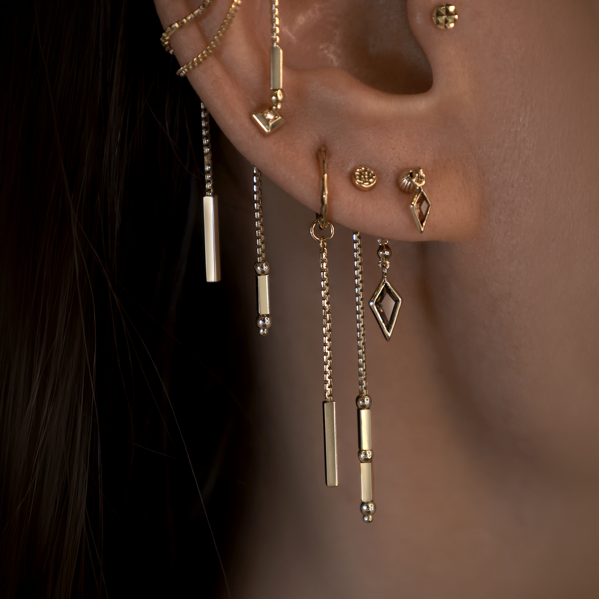 Sequence • 14K Gold Brillcut Chain Charm