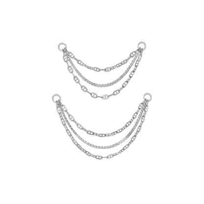 Miro • White Gold Mixed Chain Attachment