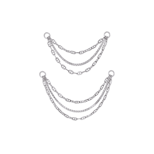 Miro • White Gold Mixed Chain Attachment