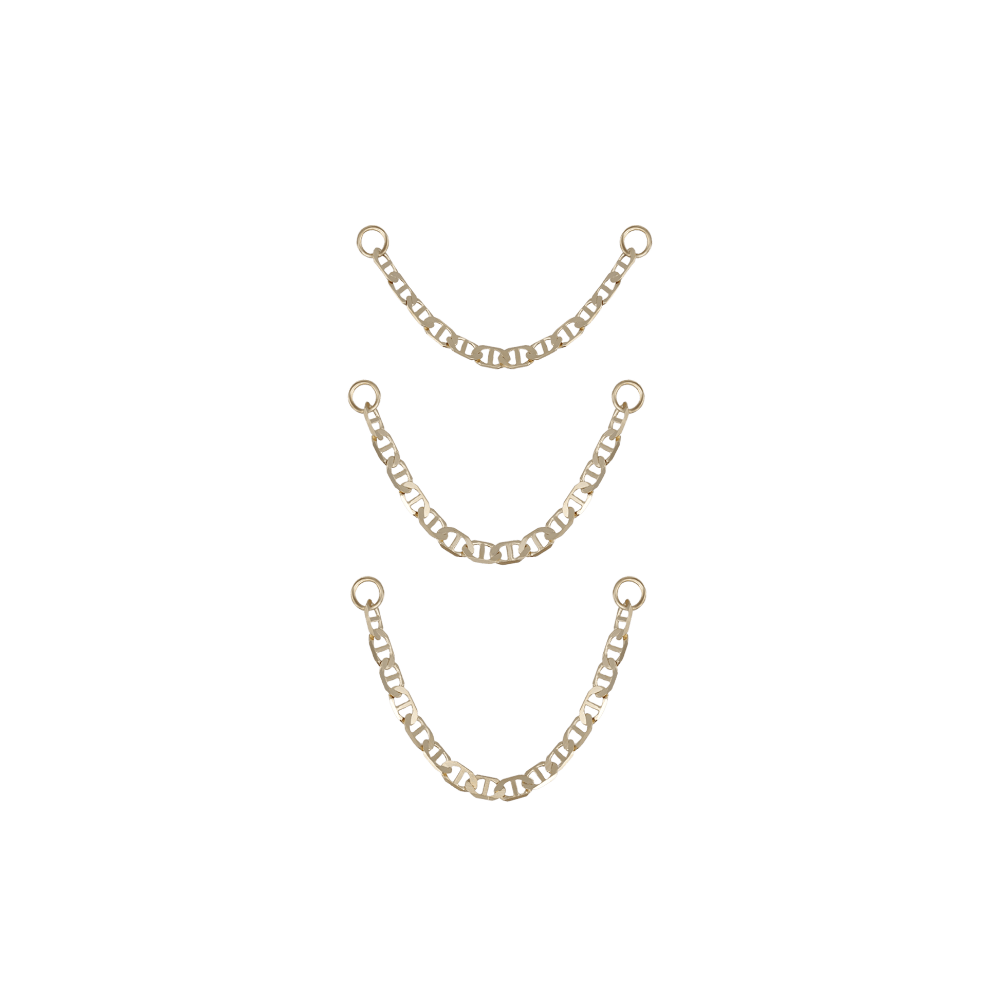 BEATTI Chain Attachments Canto • 14K Gold Single Chain Attachment Canto • 14K Gold Single Chain Attachment