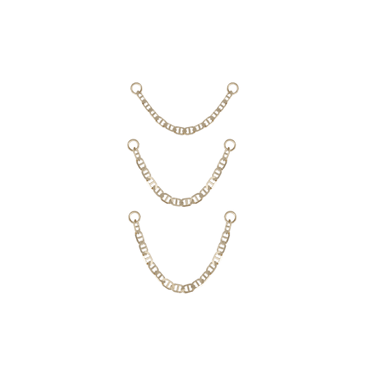 BEATTI Chain Attachments Canto • 14K Gold Single Chain Attachment Canto • 14K Gold Single Chain Attachment