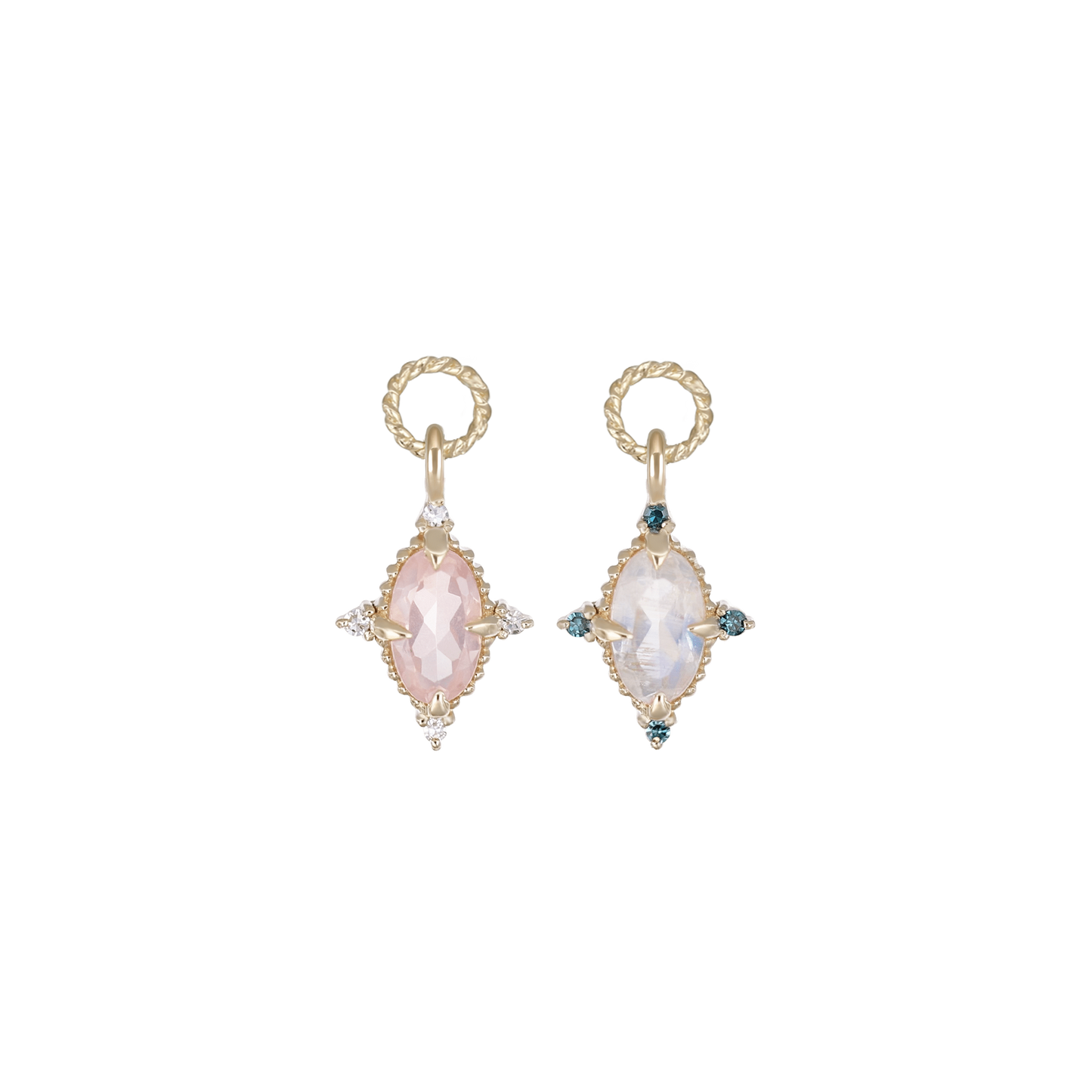 Charlotte • Gemstone Hoop Charm