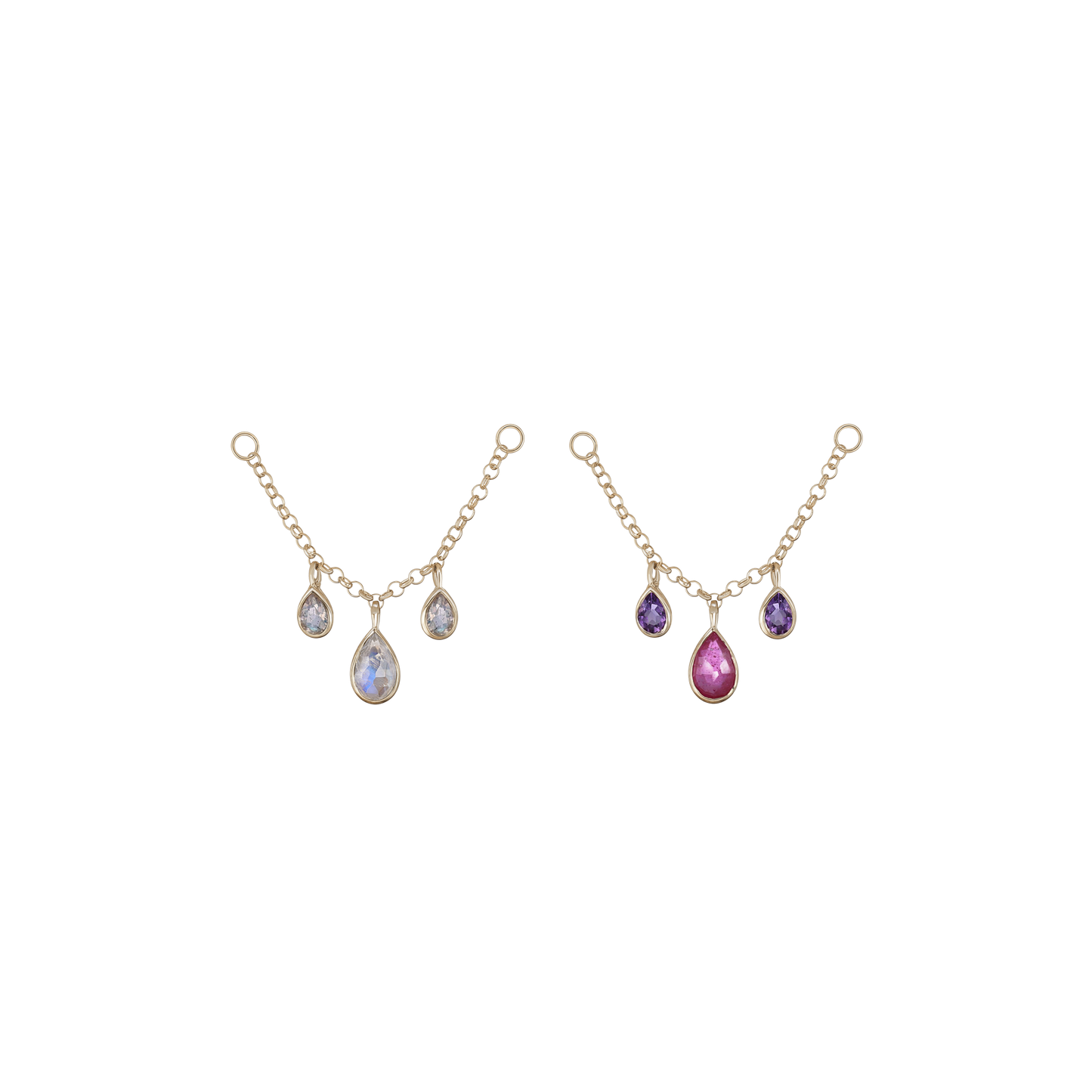 B2B Exclusive • 14K Gold Gemstone Chain Attachment