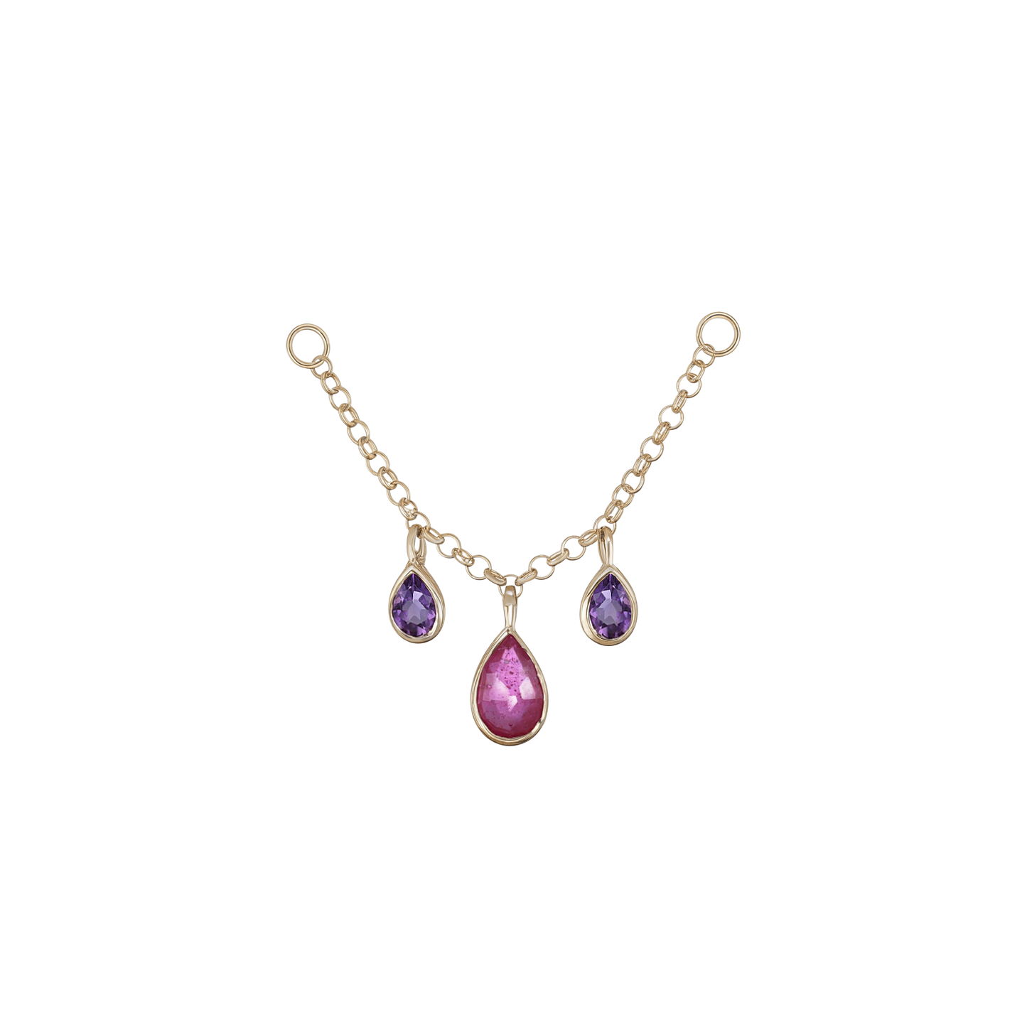 B2B Exclusive • 14K Gold Gemstone Chain Attachment