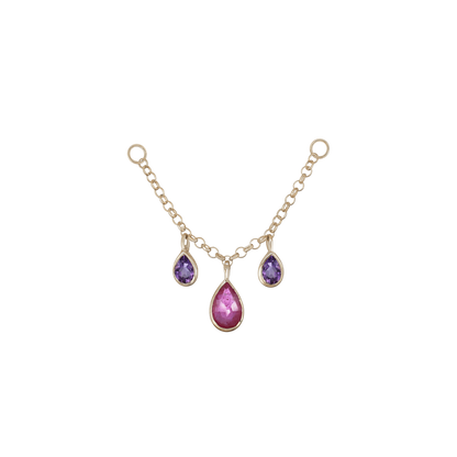 B2B Exclusive • 14K Gold Gemstone Chain Attachment