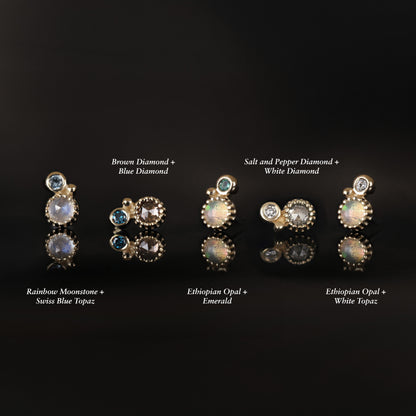 Twinette • 14K Gold Gemstone Threadless End