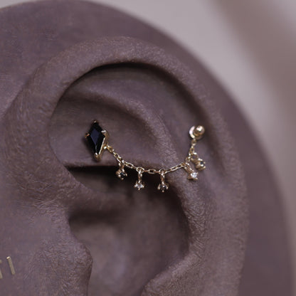 Ember Tiny Diamond Charm Chain