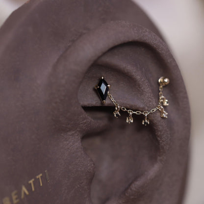 Ember Tiny Diamond Charm Chain