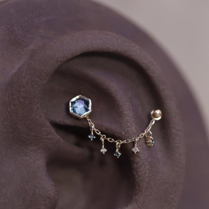 Ember Tiny Diamond Charm Chain