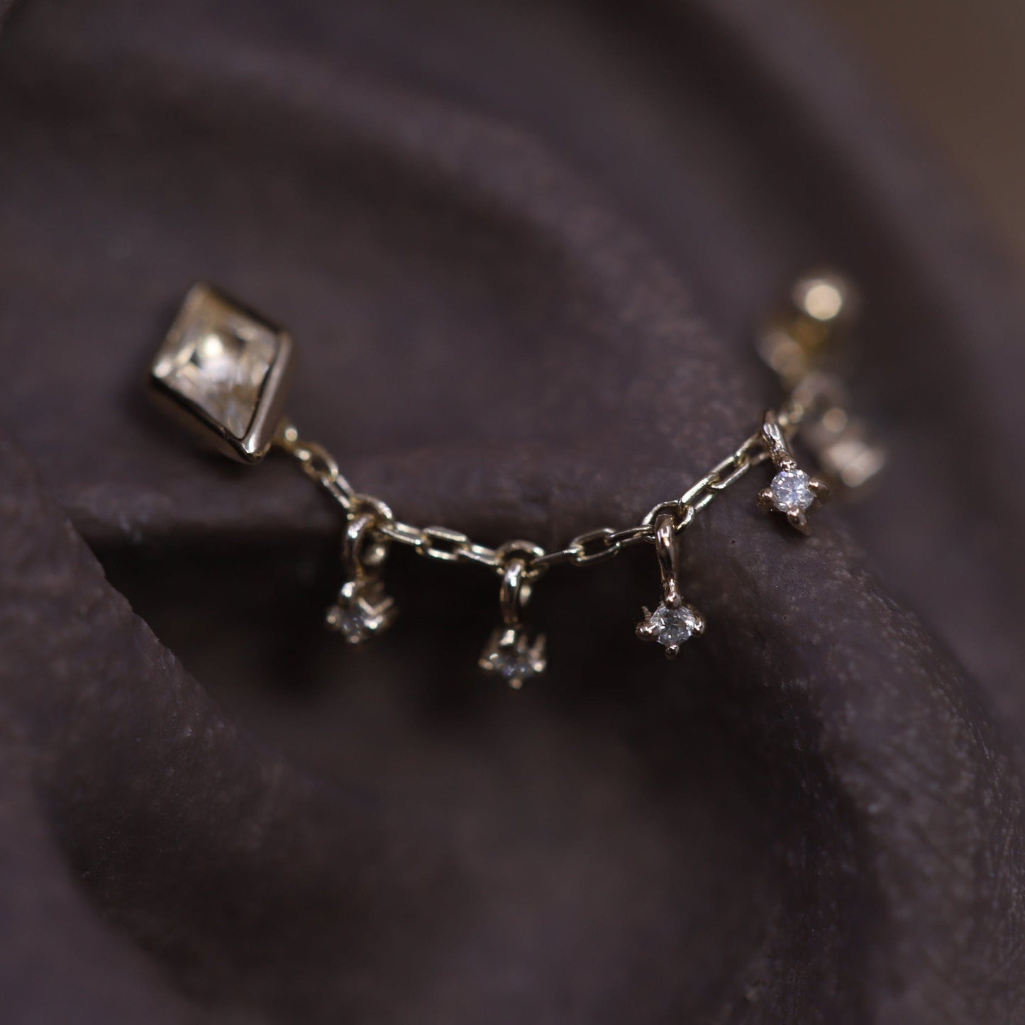 Ember Tiny Diamond Charm Chain