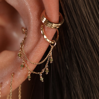 Santal III • Diamond Beads Double Drape Chain