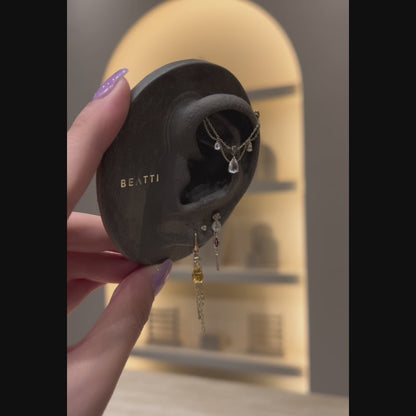 [B2B Exclusive] Penelope • White Topaz Chain Attachment 36mm