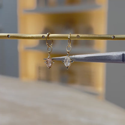 Charlotte • Gemstone Hoop Charm