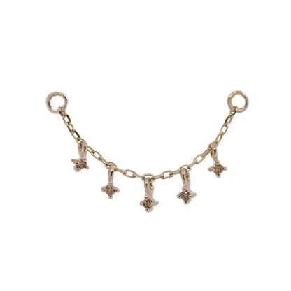 Ember Brown Diamond Charm Chain Attachment - BEATTI