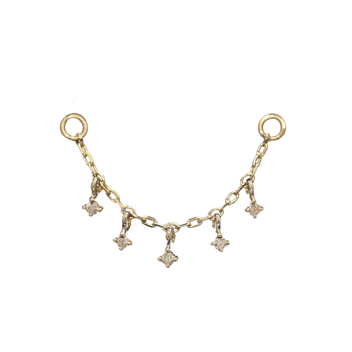 Ember Tiny Diamond Charm Chain - BEATTI