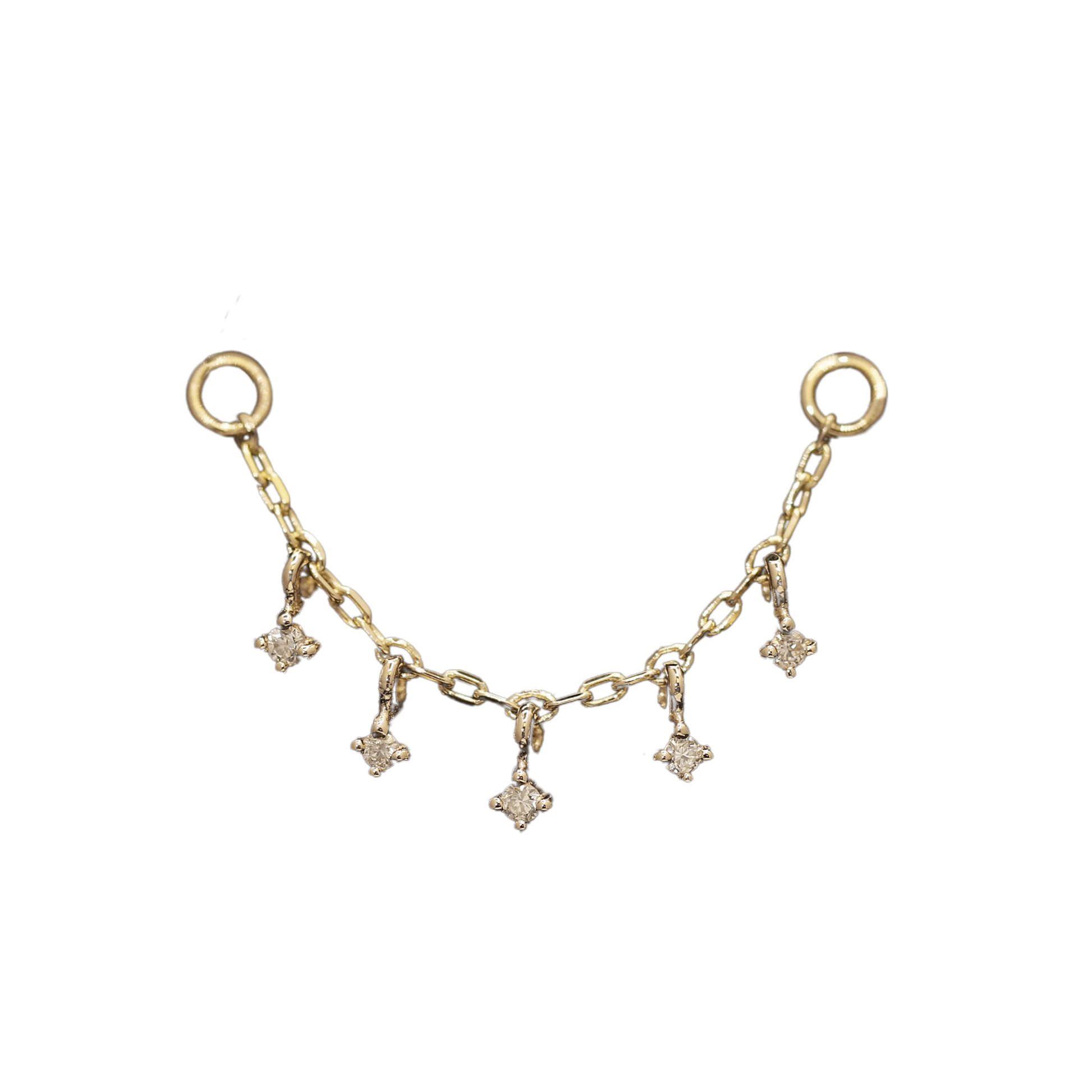 Ember Tiny Diamond Charm Chain - BEATTI