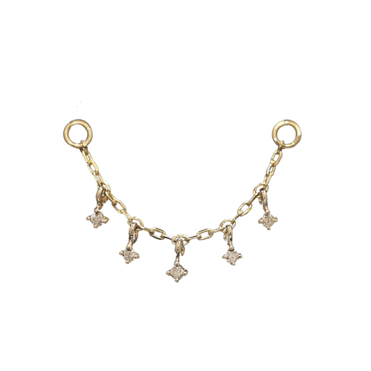 Ember Tiny Diamond Charm Chain - BEATTI